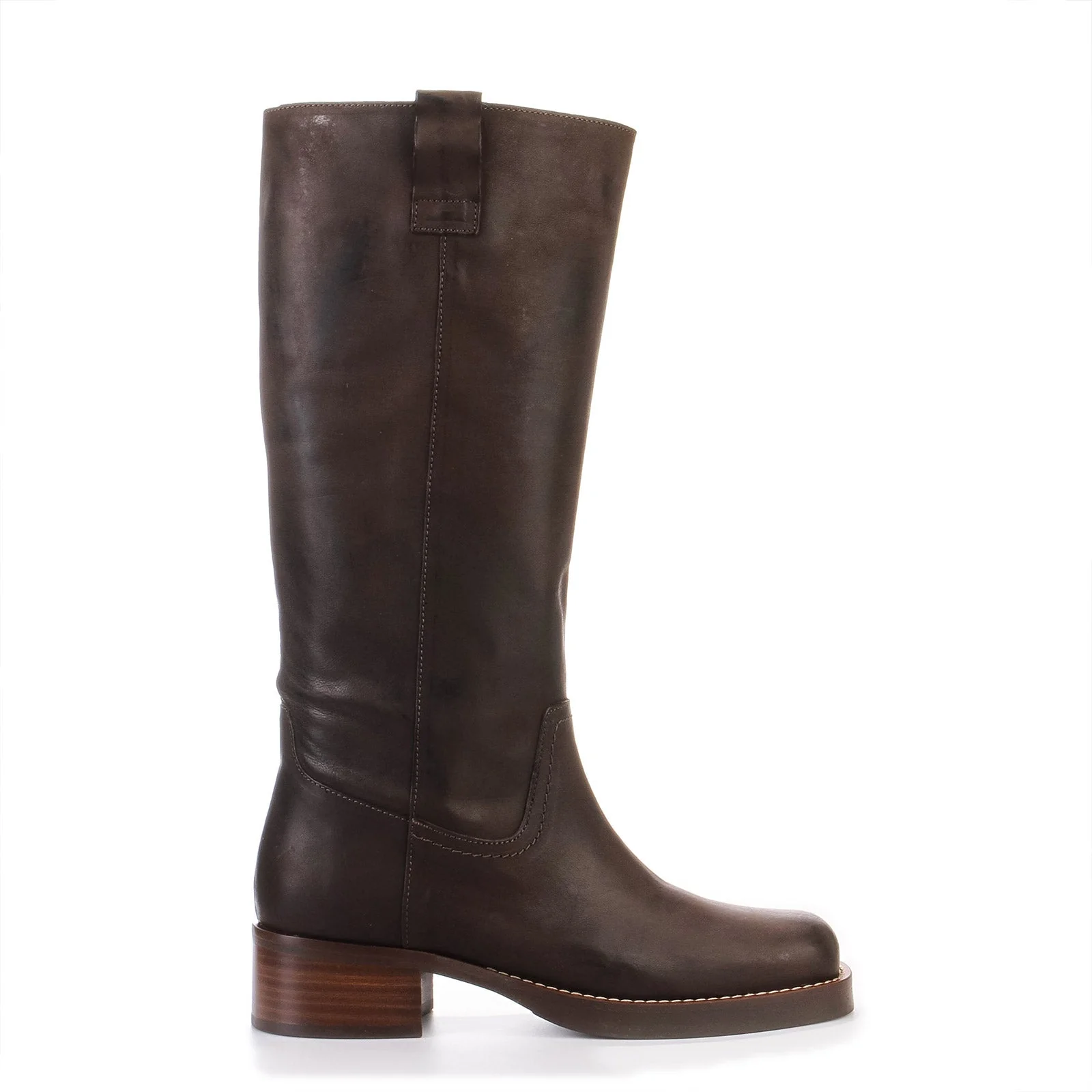 Cameron Long Boots brown leather