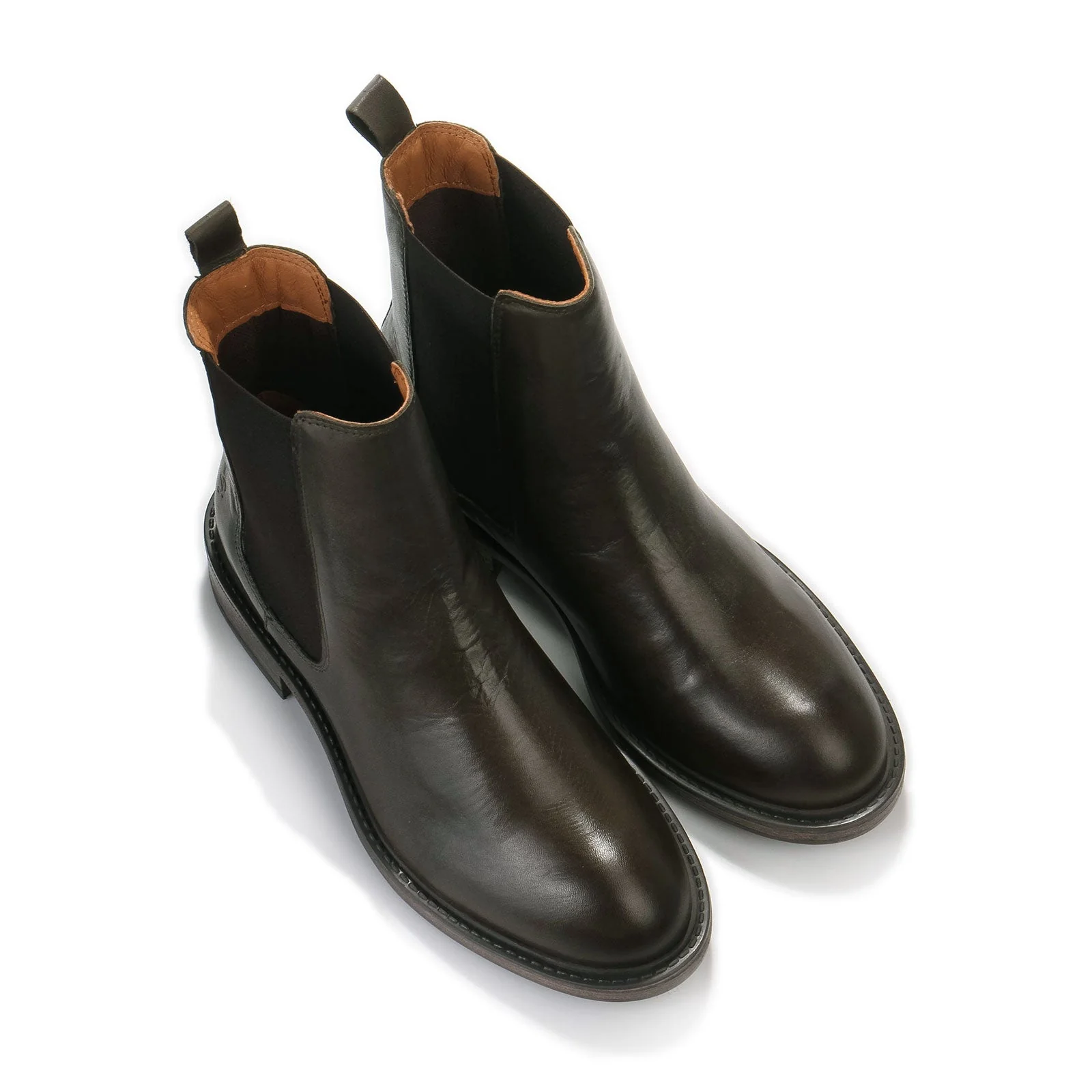 Camryn Chelsea Boots khaki leather - Image 4
