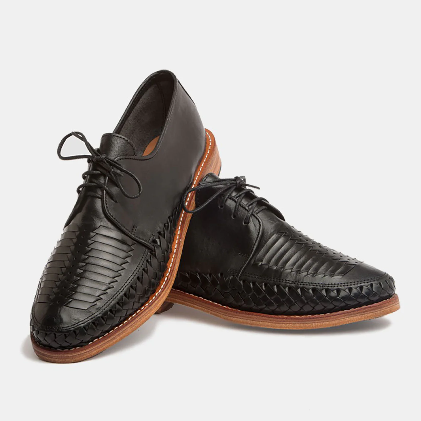 Zapata Leather Sole Shoe black - Image 3