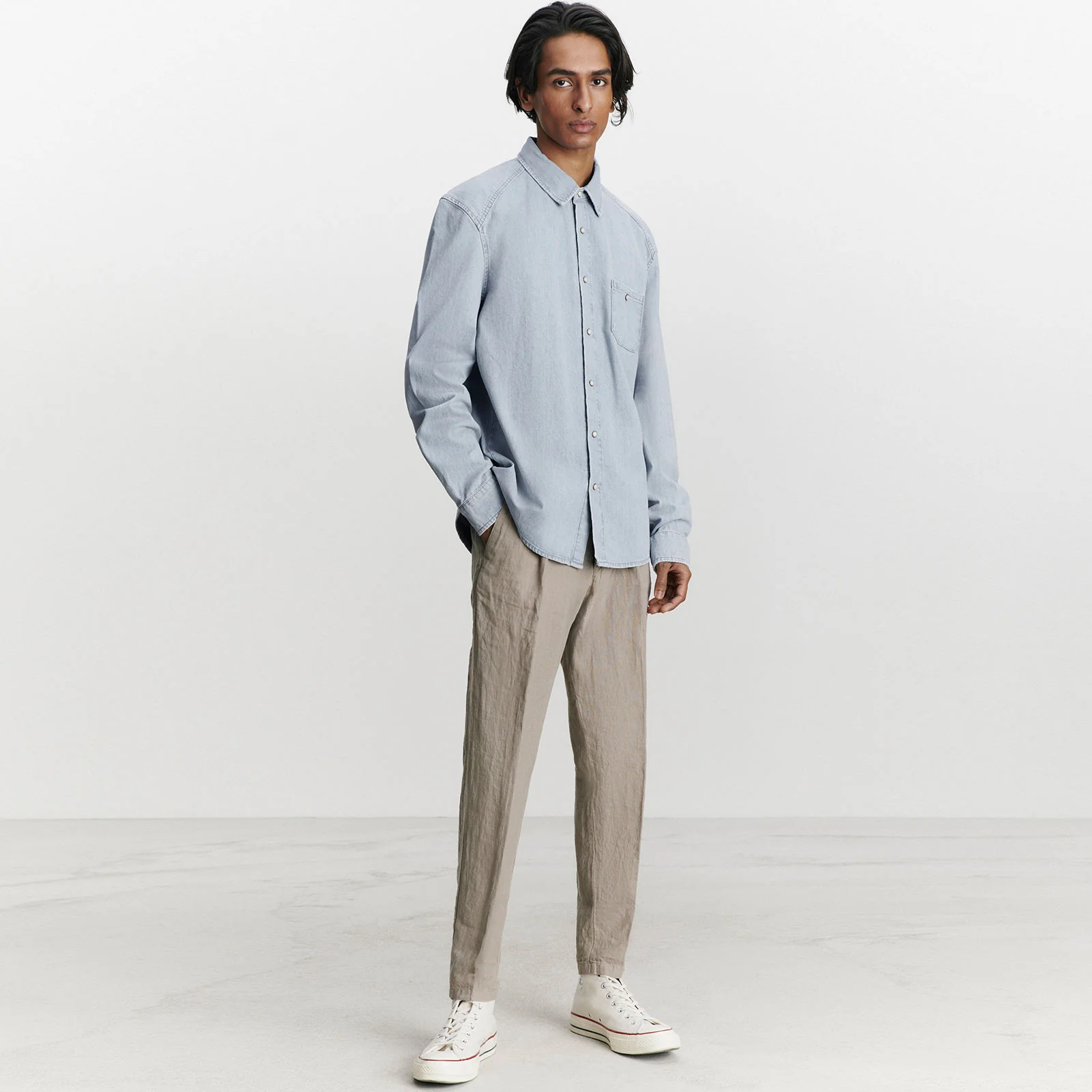 Chasy Linen Pants sand - Image 2