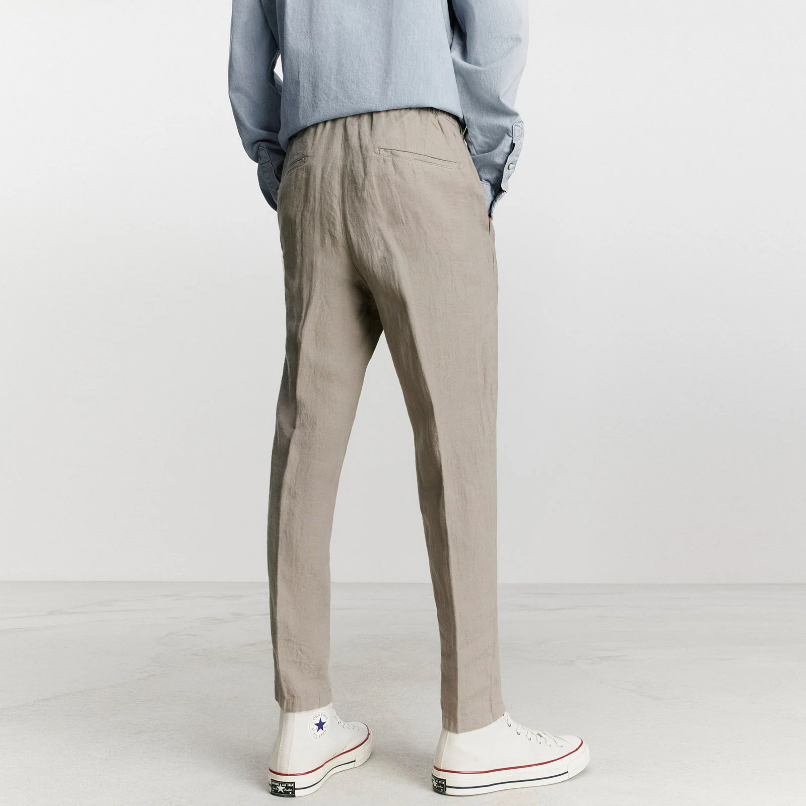 Chasy Linen Pants sand - Image 3