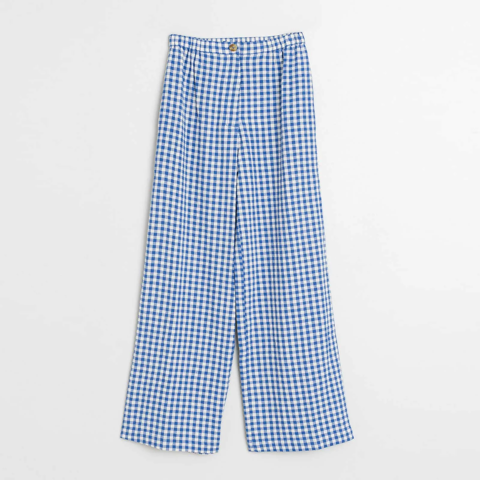 Check Cotton Pants azul britanico - Image 4