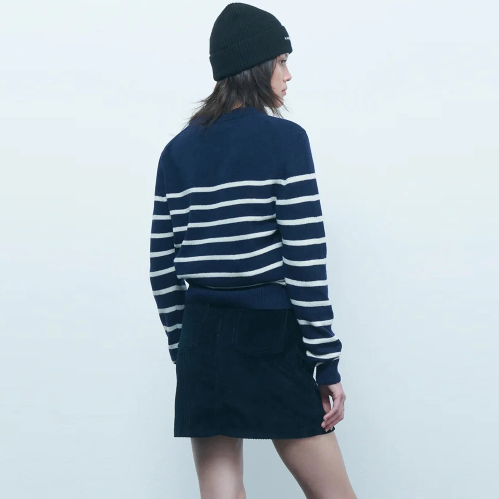 Choiseul Paris City Girl Jumper nocturnal blue ivory - Image 4