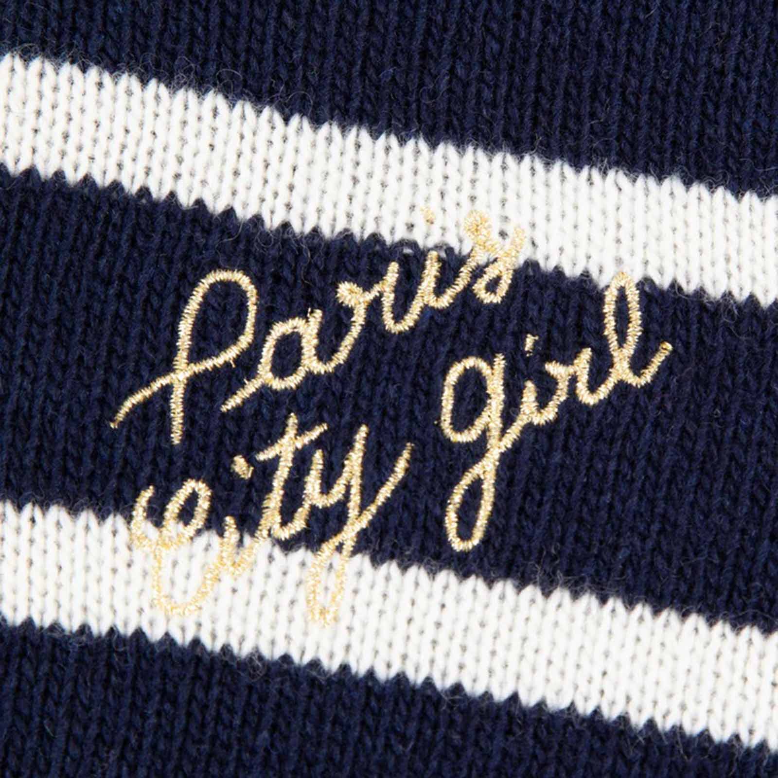 Choiseul Paris City Girl Jumper nocturnal blue ivory - Image 5