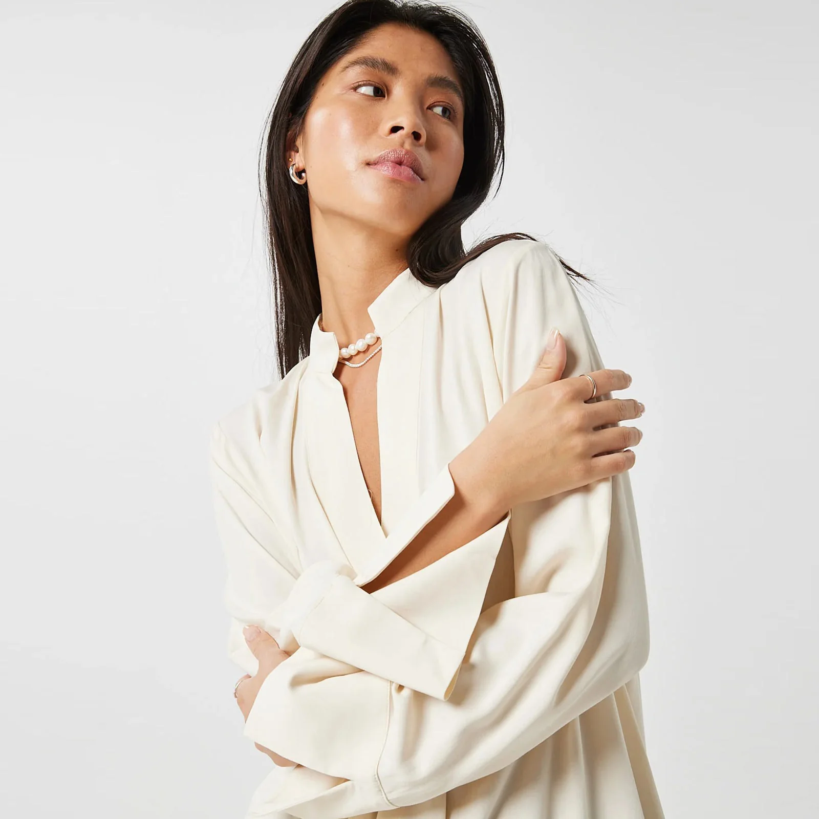 Cilles Long Blouse 9911 birch - Image 3