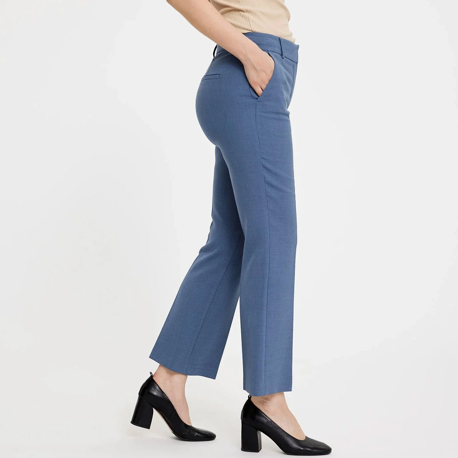 ClaraFV Ankle 085 Trousers blue mist melange - Image 3