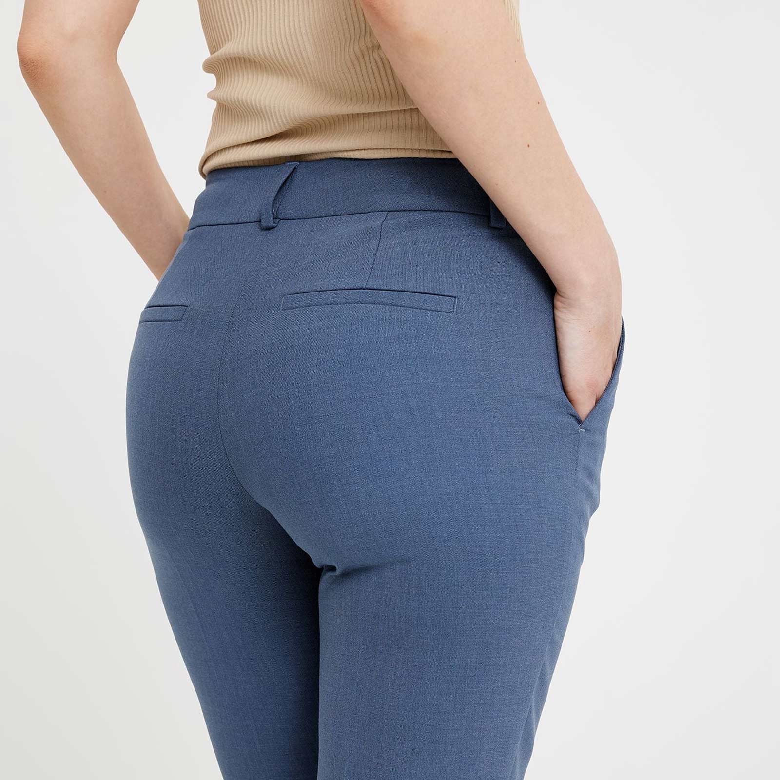 ClaraFV Ankle 085 Trousers blue mist melange - Image 5