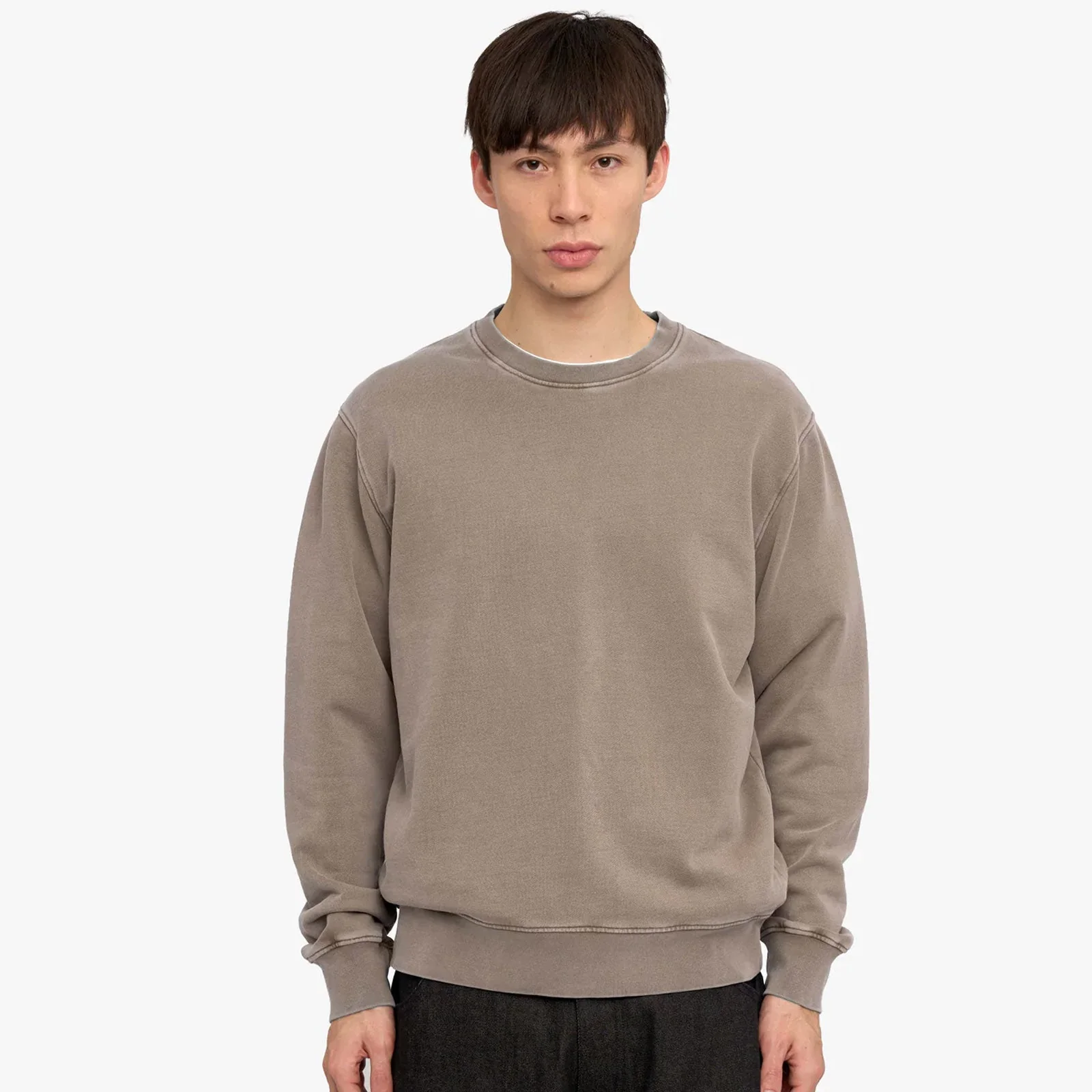Classic Organic Crew faded khaki