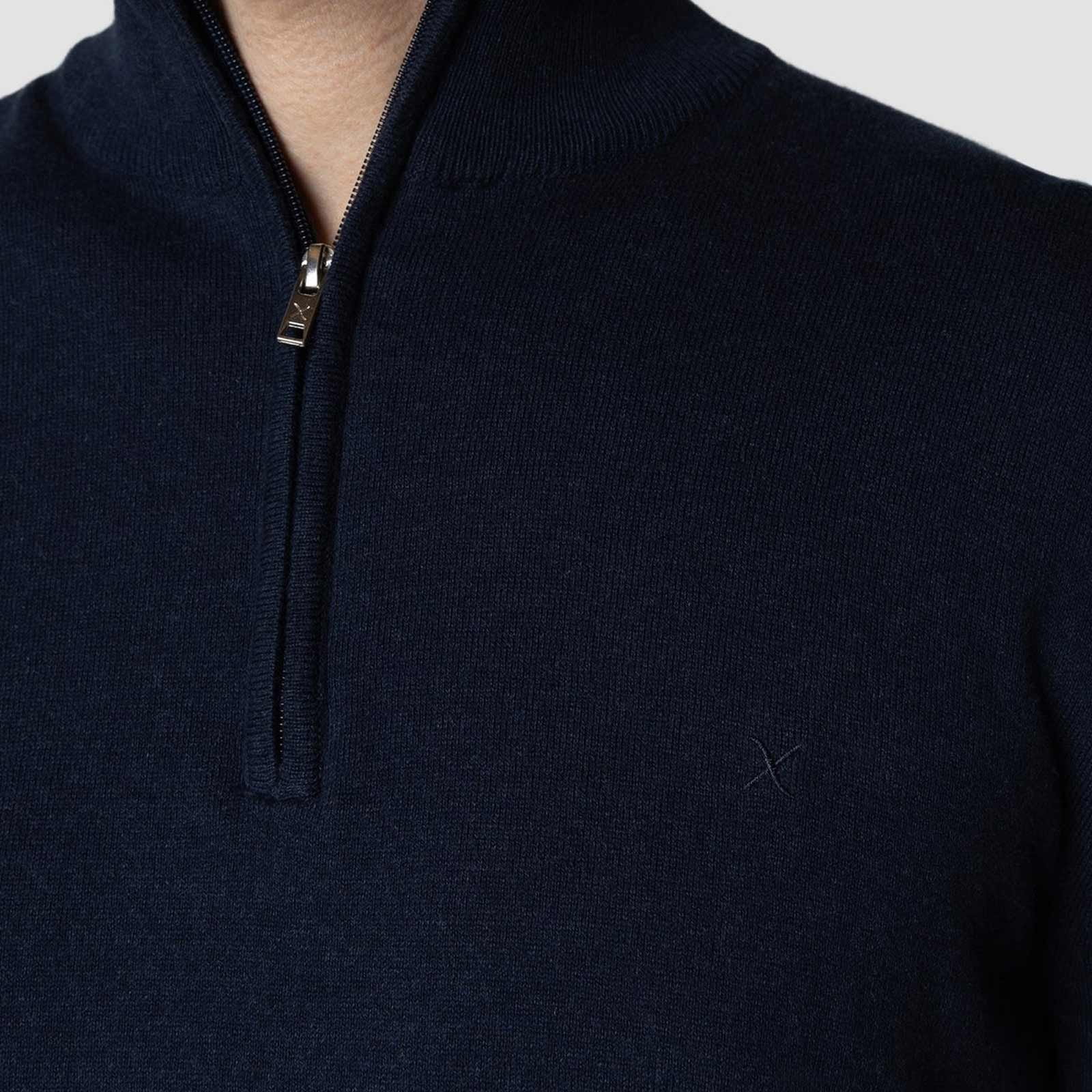 Claude Half-Zip Jumper navy melange - Image 4
