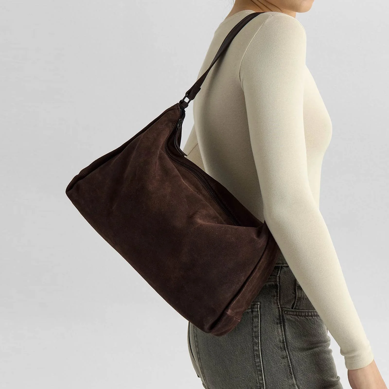 ClaudiaMBG Suede Bag dark brown - Image 2