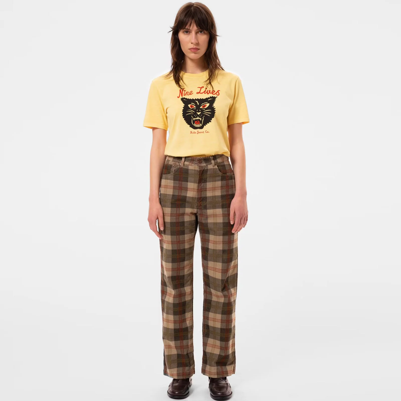 Clean Eileen Corduroy Pants plaid - Image 4
