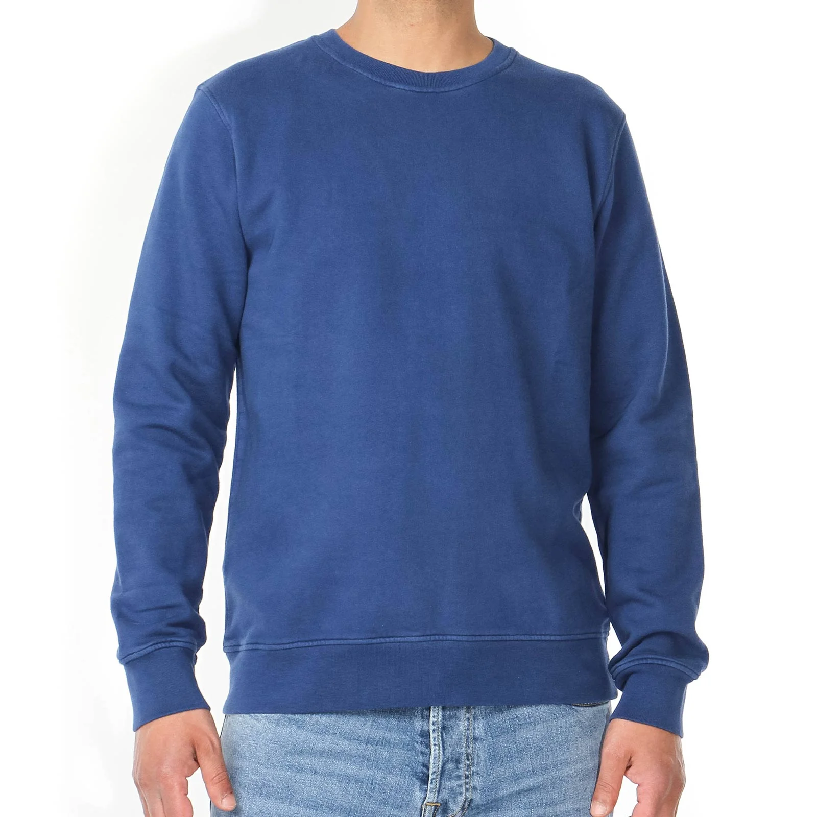 Classic Organic Crew royal blue