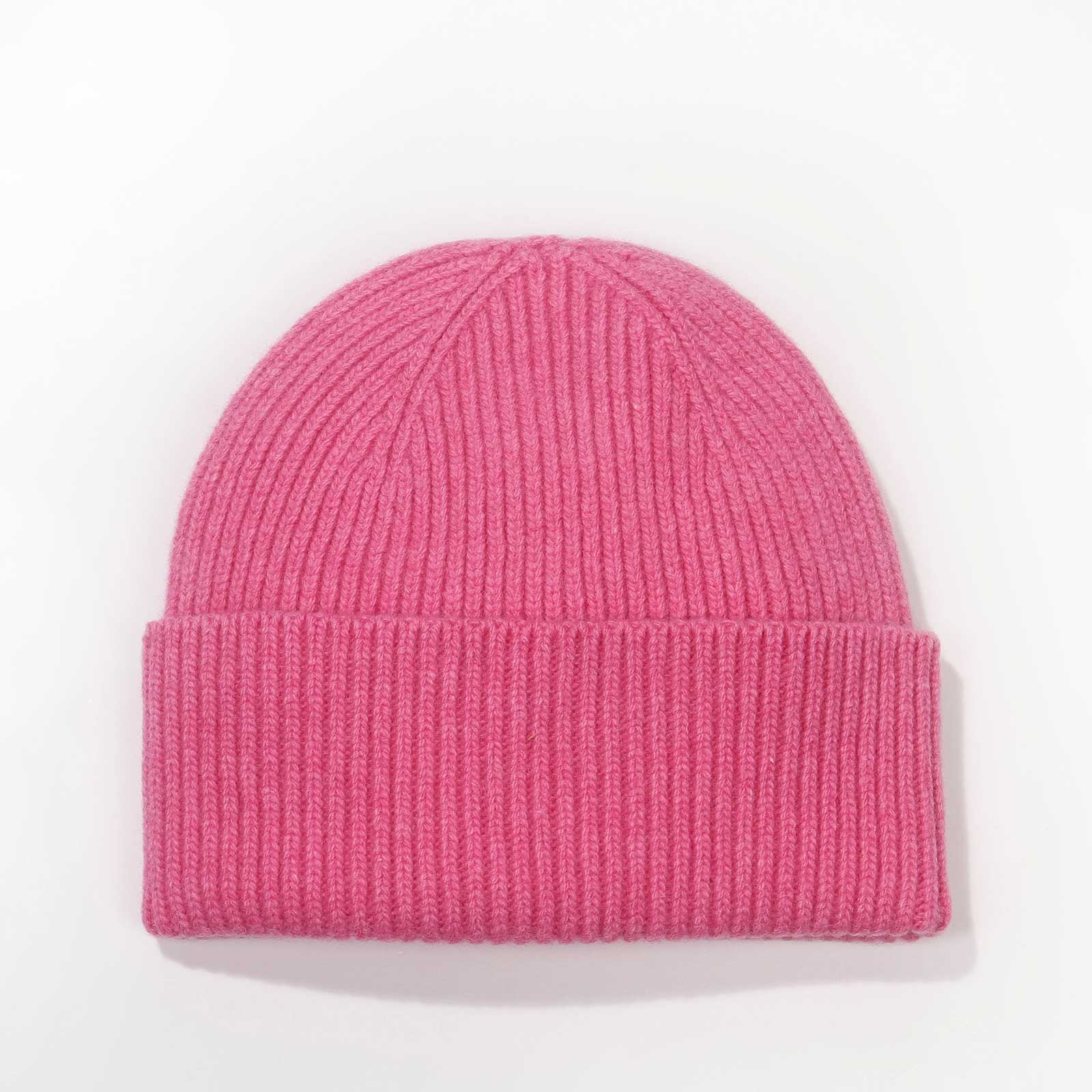 Merino Wool Beanie bubblegum pink