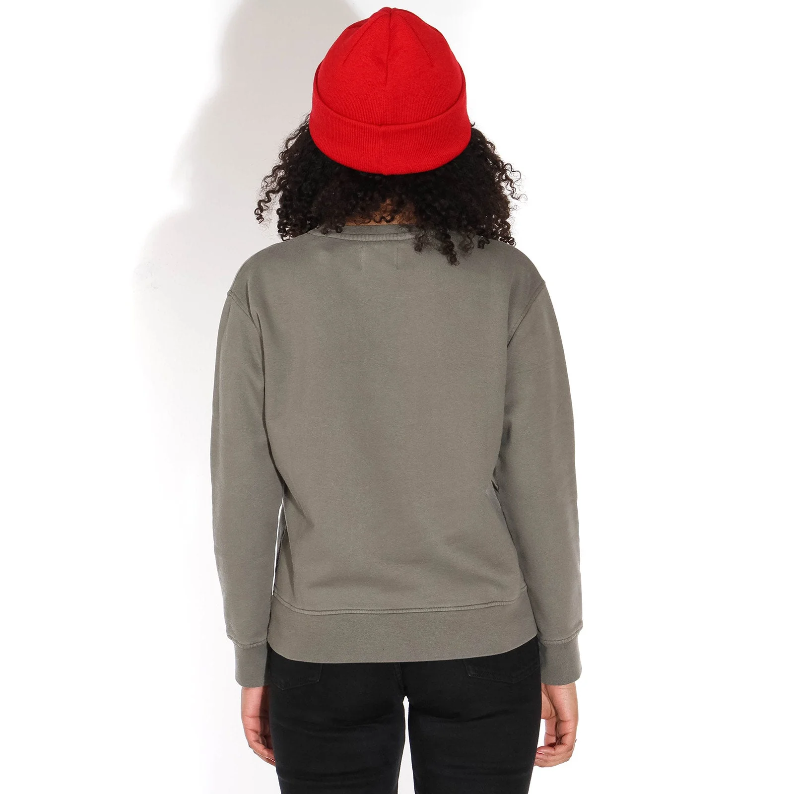 W Classic Organic Crew dusty olive - Image 2