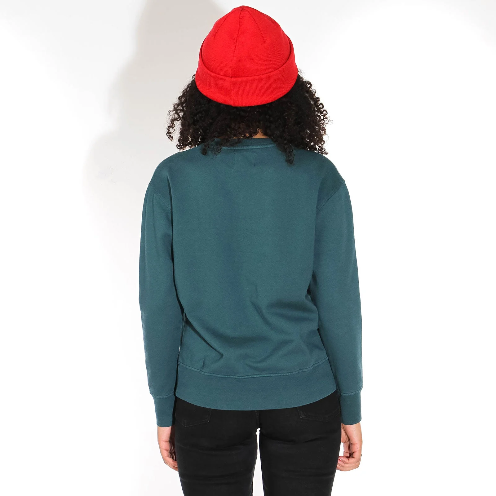 W Classic Organic Crew ocean green - Image 3