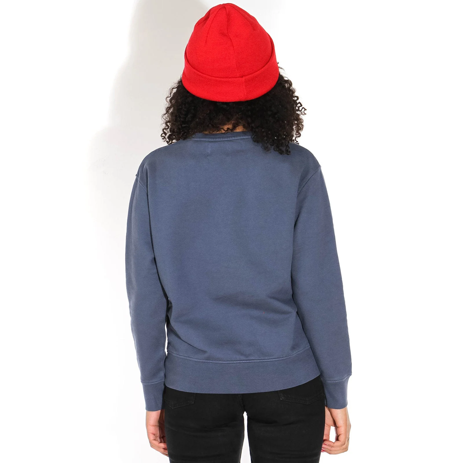 W Classic Organic Crew petrol blue - Image 3