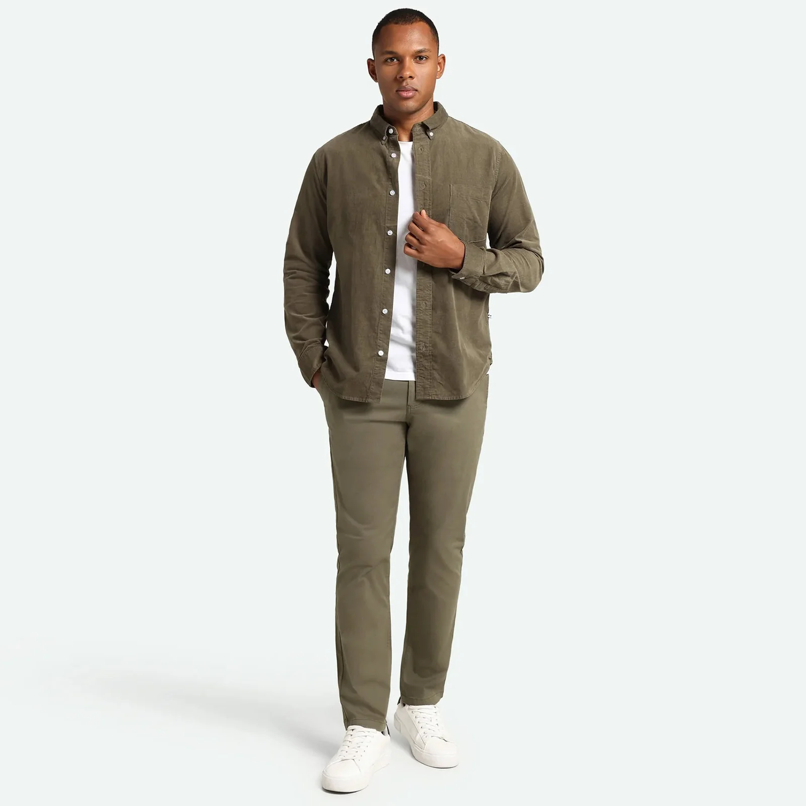 Colt Cord Shirt 3758 dusty olive - Image 2