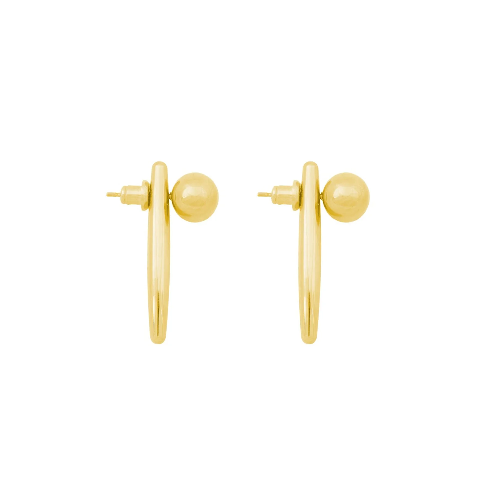 Conflicting Earrings gold