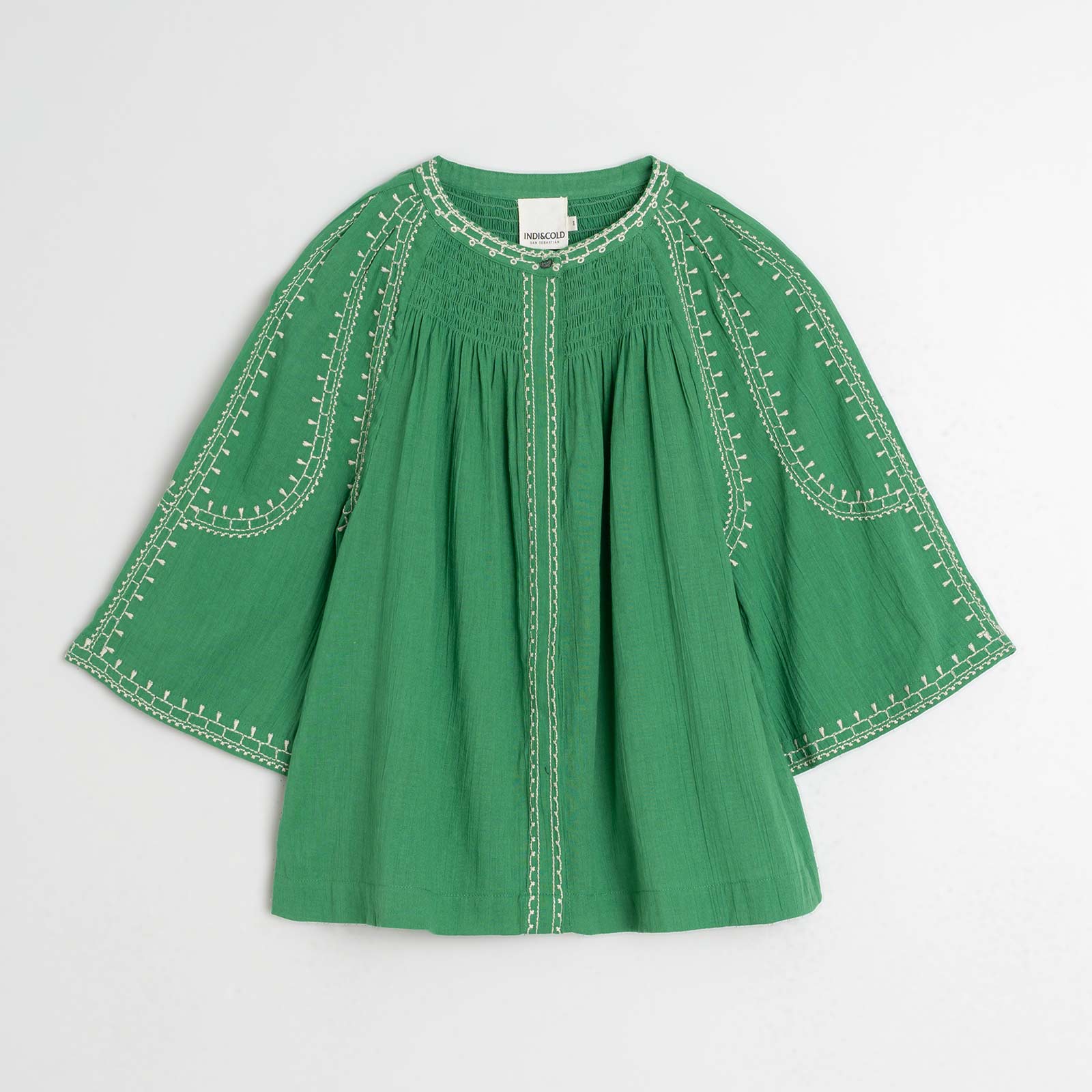 Cotton Blouse verde - Image 3