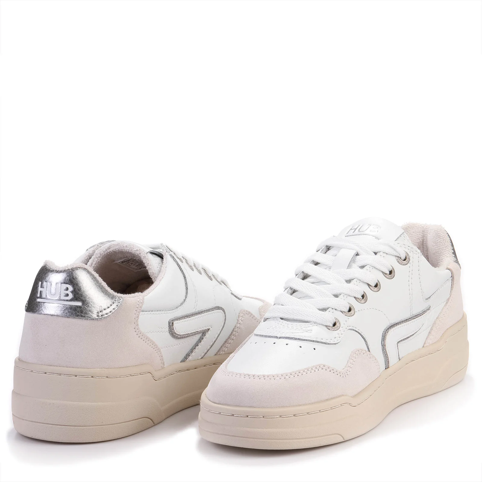 Court L68 wht/wht/vintage silver/It.beige - Image 3