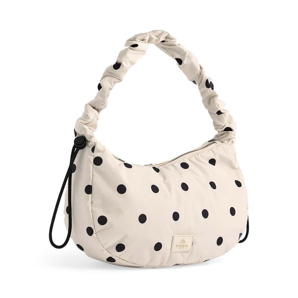 CraveMBG Recycled Bag polka dot creme