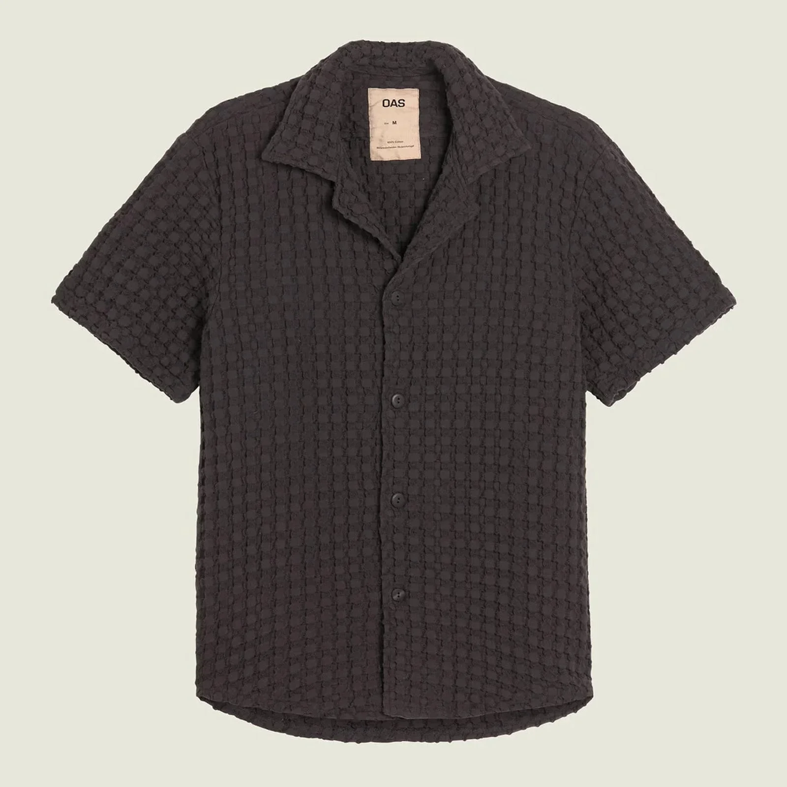 Cuba Waffle Shirt nearly black - Image 5