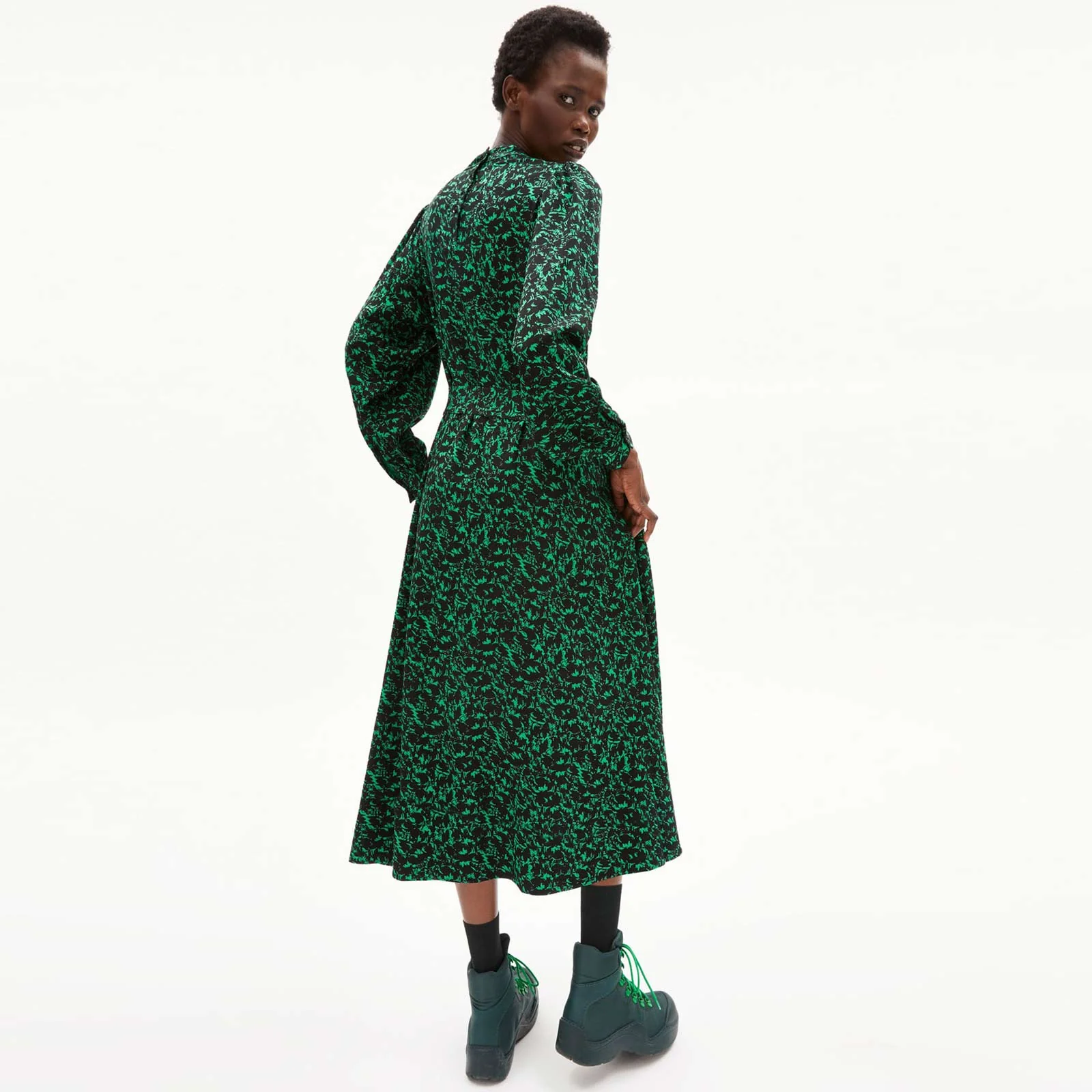 Dagmaar Abstract Dress flash green - Image 3
