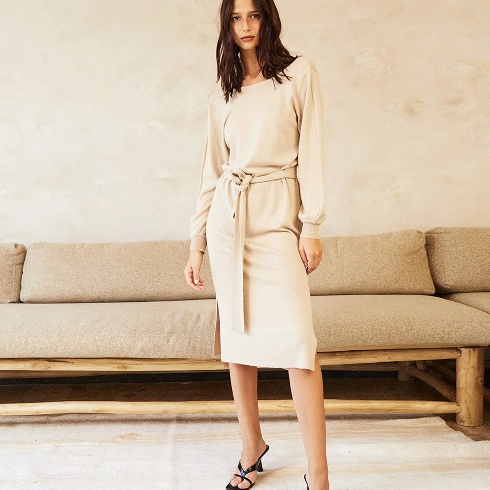 Dame Dress beige - Image 4