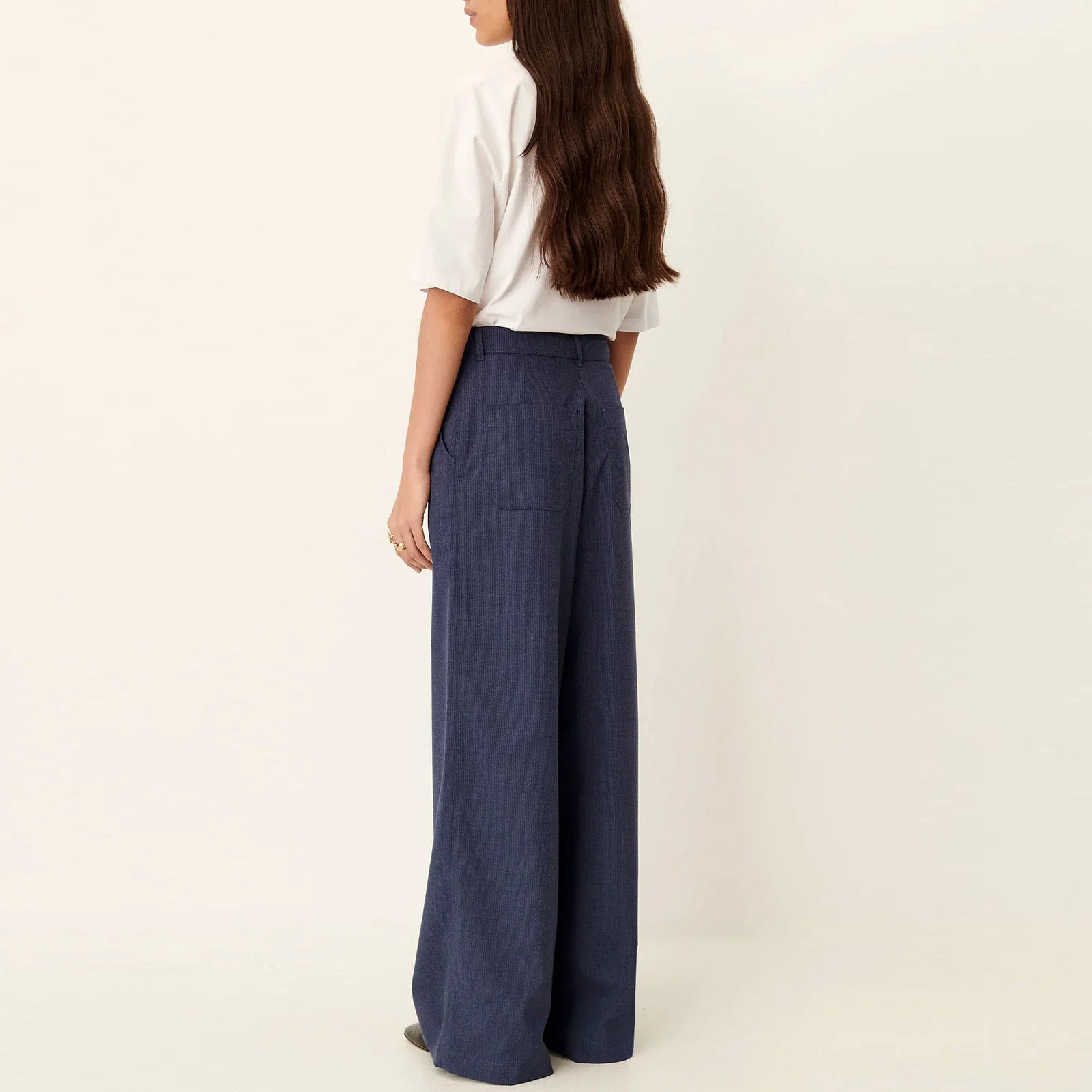 Dasum Wide Pants blazer blue - Image 3