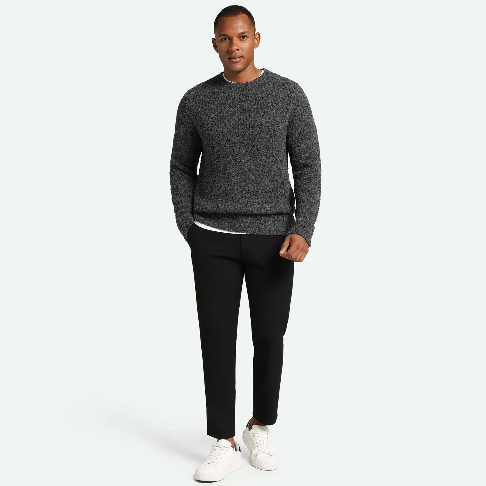 Daxan 3970 Knit Jumper gray pinstripe - Image 3