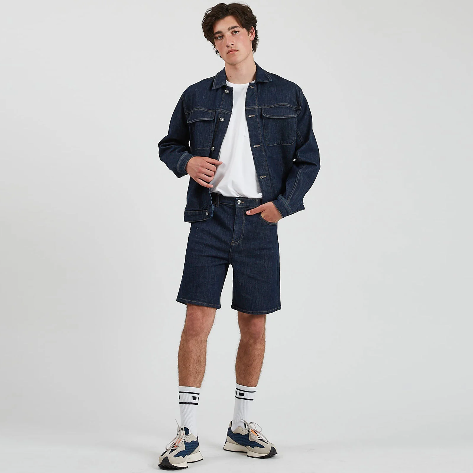 Demos Denim Shorts navy blazer - Image 2