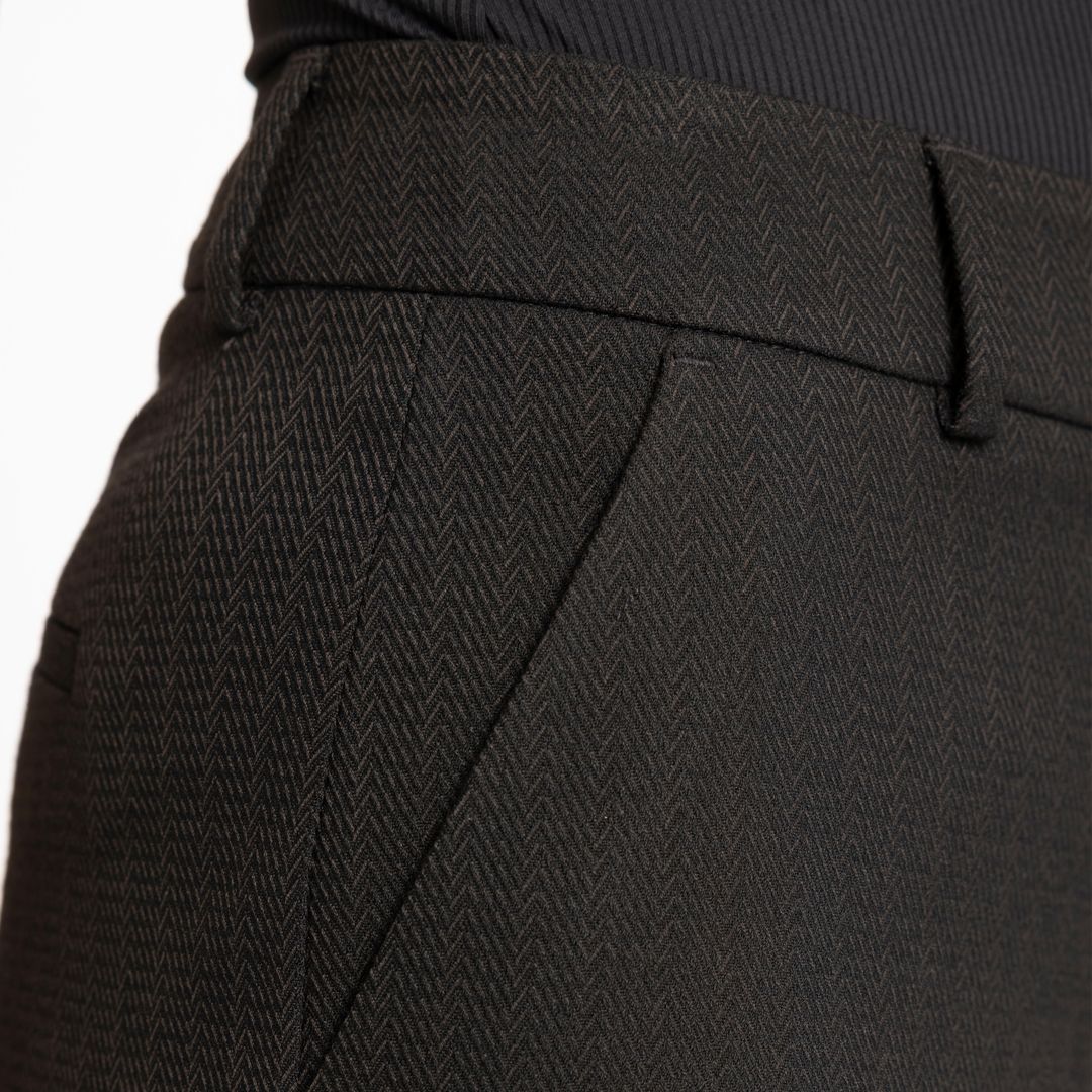 DenaFV 754 Trousers dark brown herringbone - Image 5