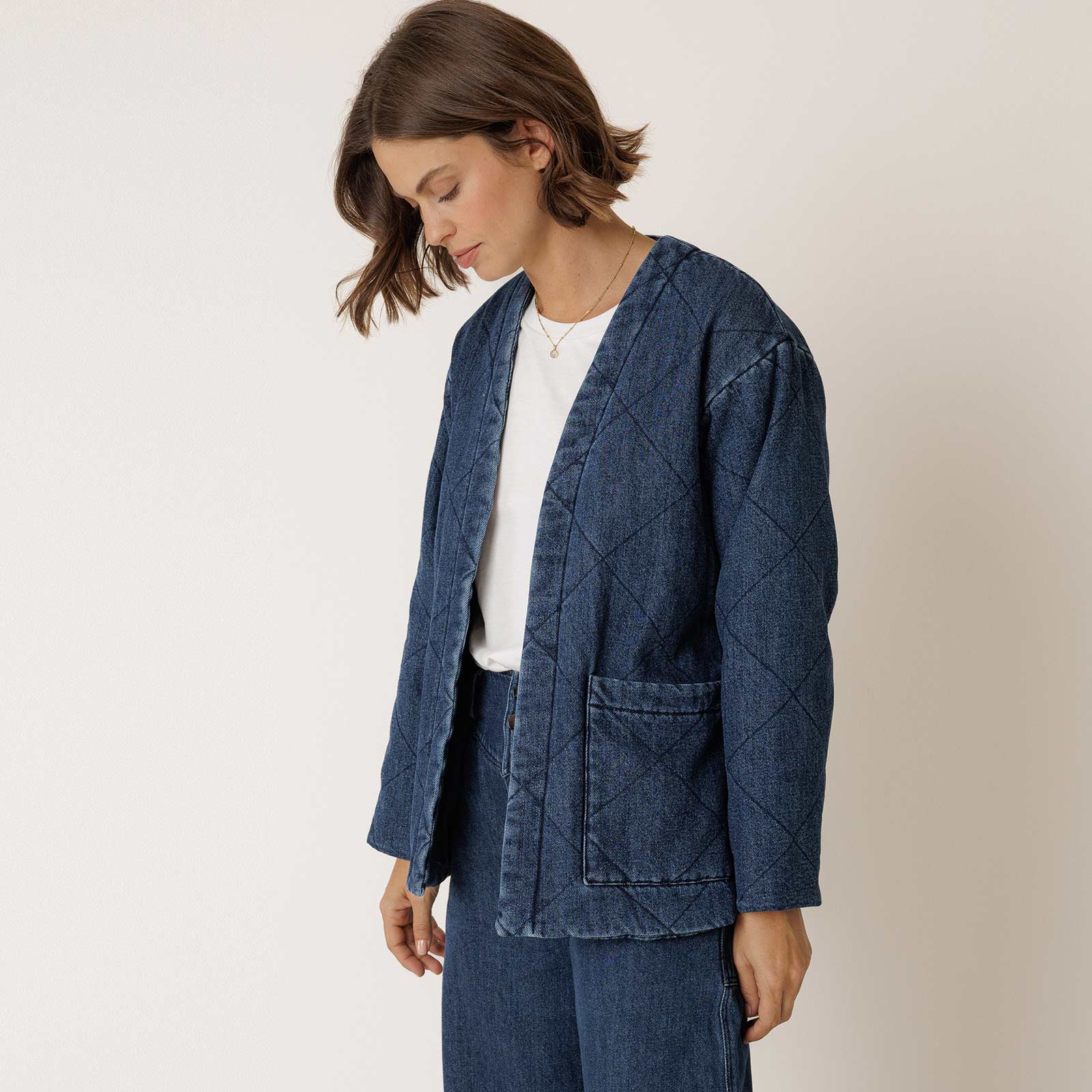 Denim Kimono Jacket tejano