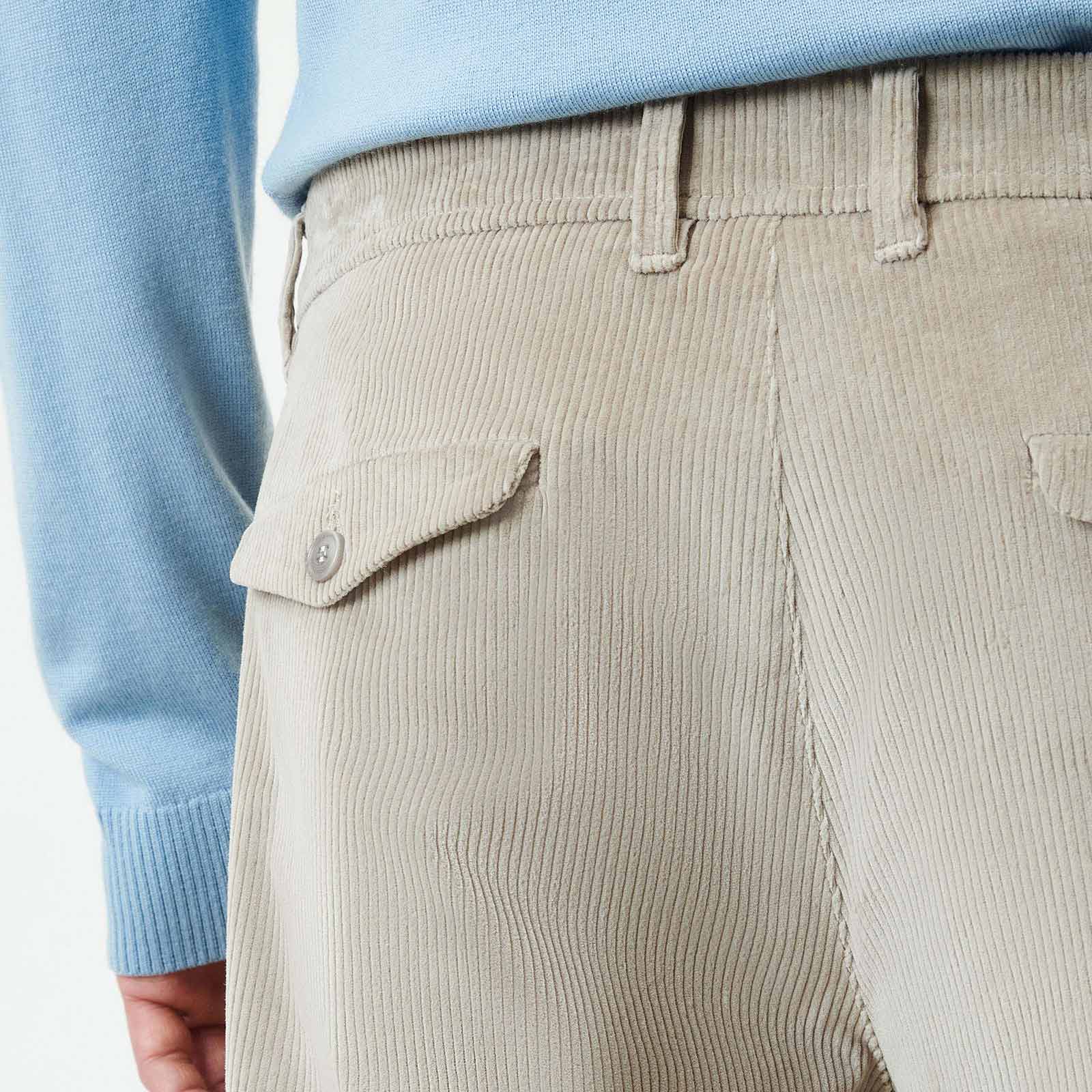 Devyn Cord Pants 40670 beige - Image 4