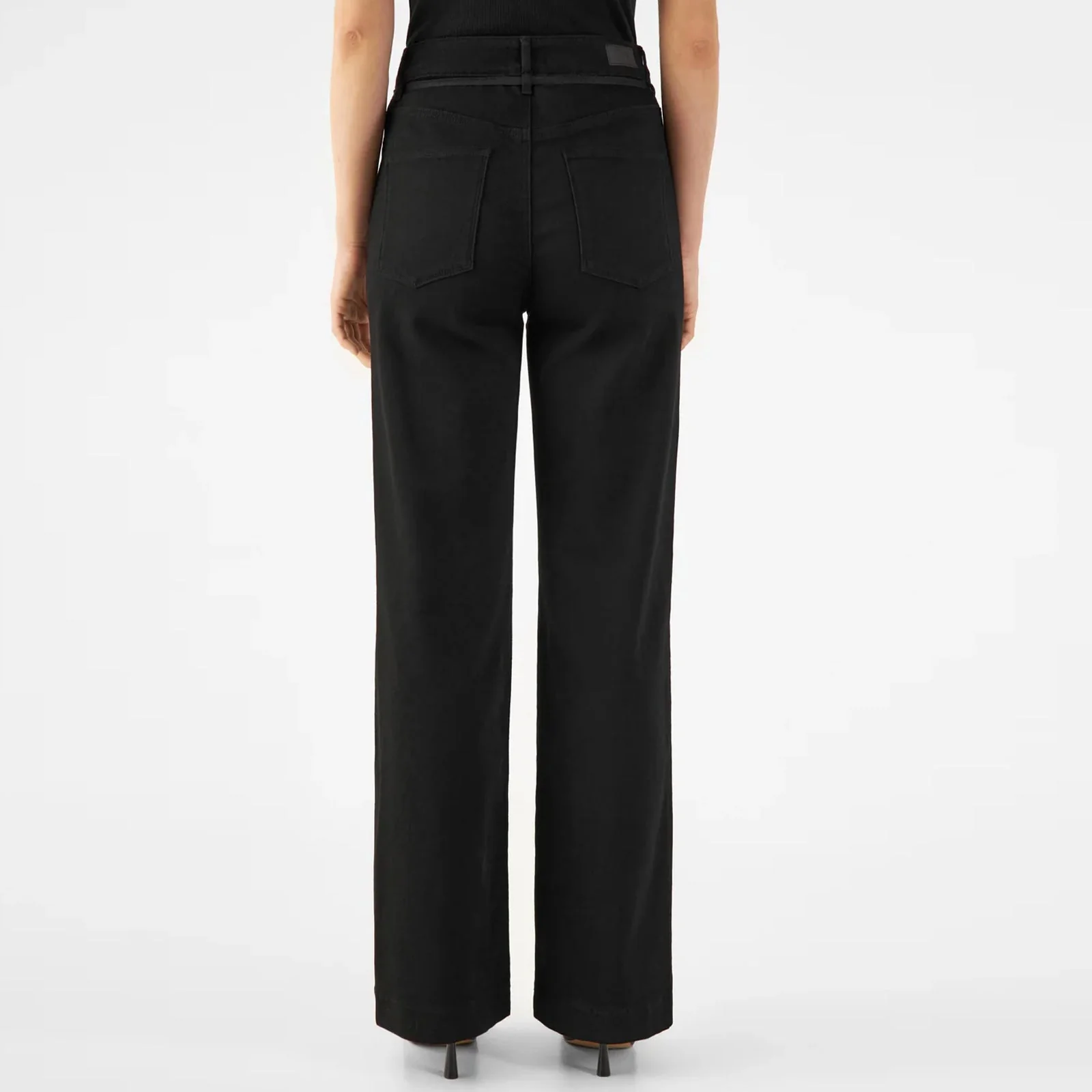 Dew French Pocket Flared Jeans 318 stay black - Image 2