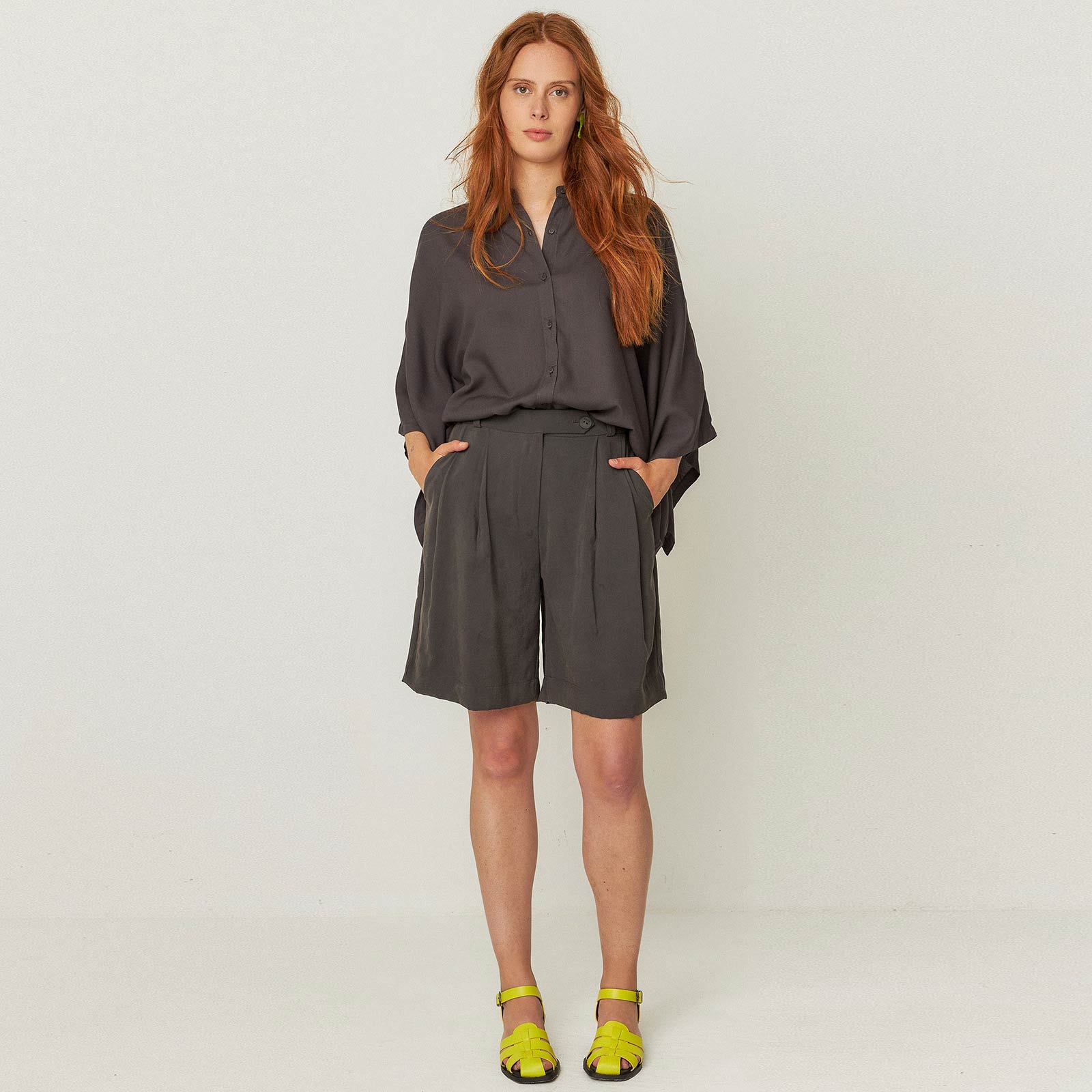 Doltza Shirt dark khaki - Image 4