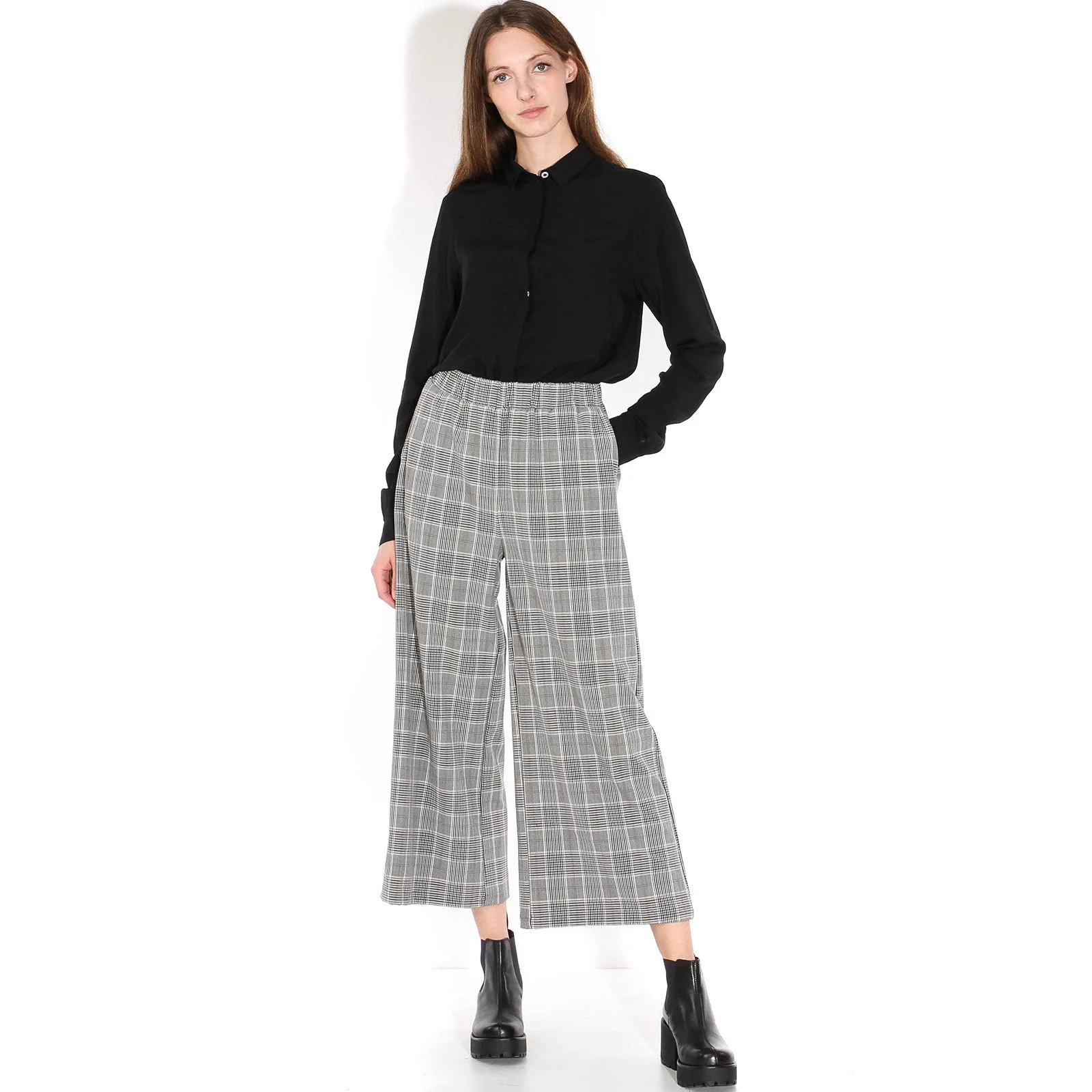 Abel Trousers black white check - Image 2
