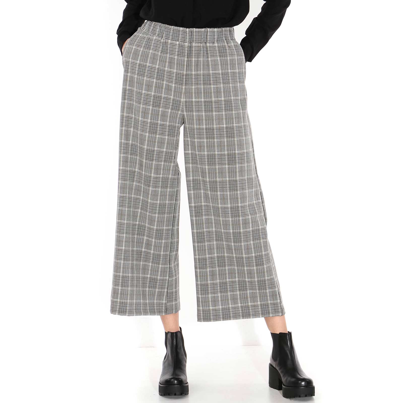 Abel Trousers black white check - Image 3