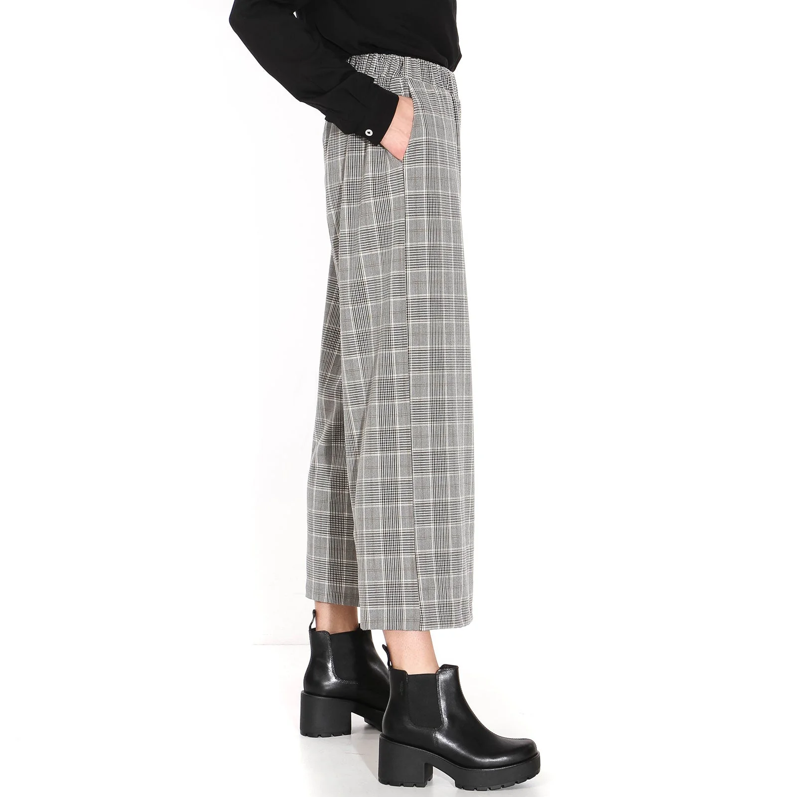 Abel Trousers black white check - Image 4
