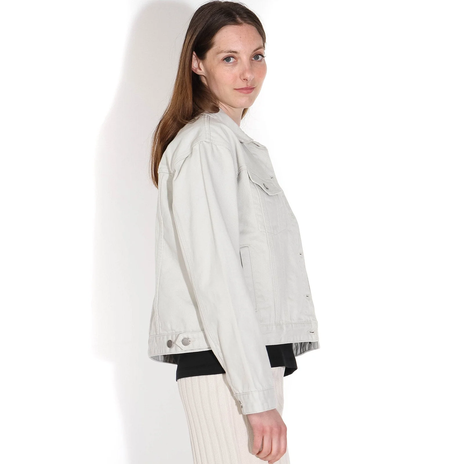 Alva Trucker Jacket washed pinfire - Image 4