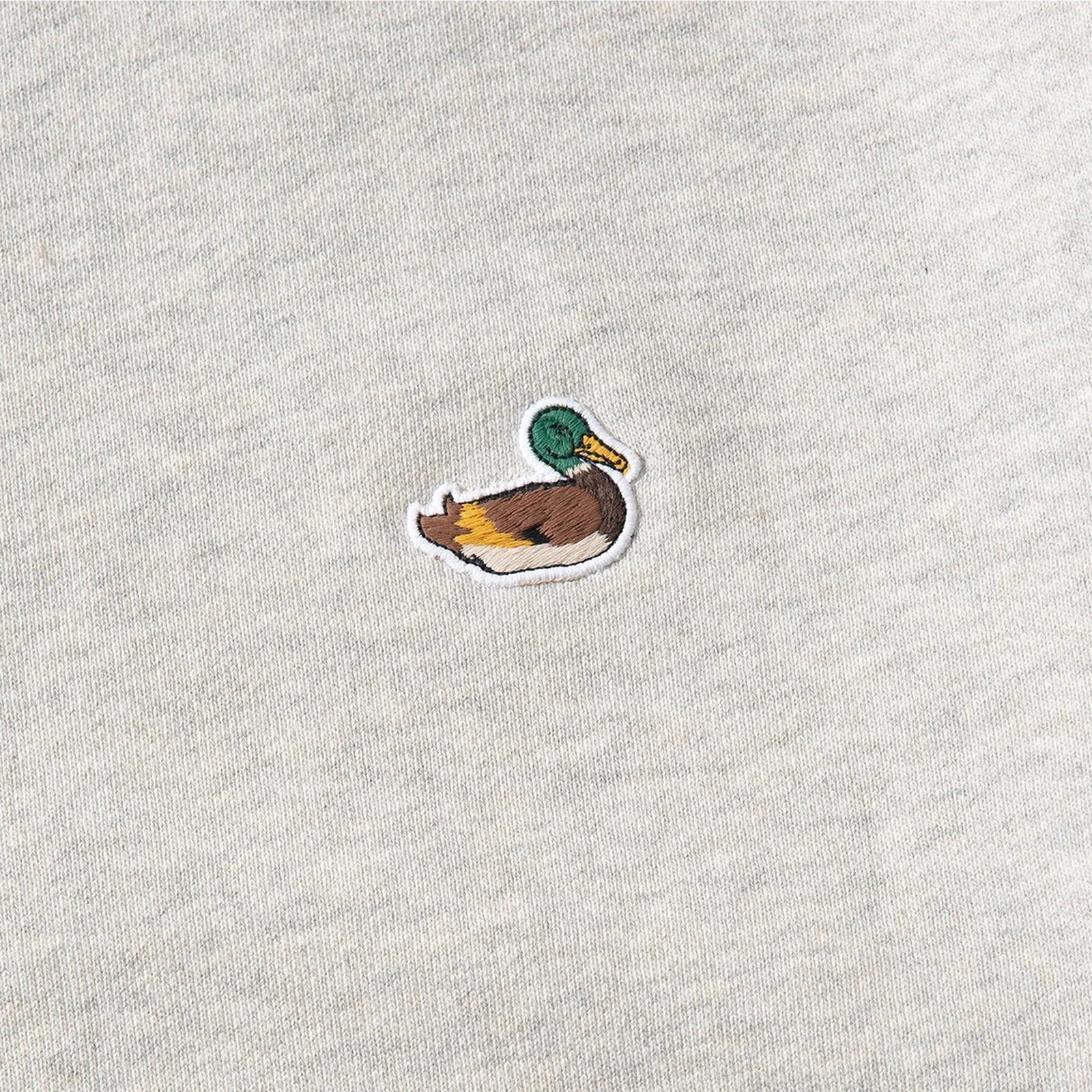 Duck Patch Sweatshirt plain grey melange - Image 2