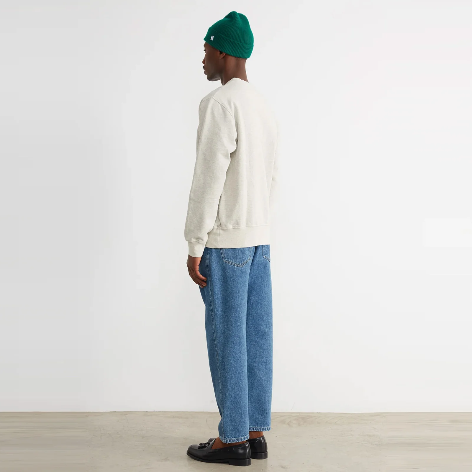 Duck Patch Sweatshirt plain grey melange - Image 3