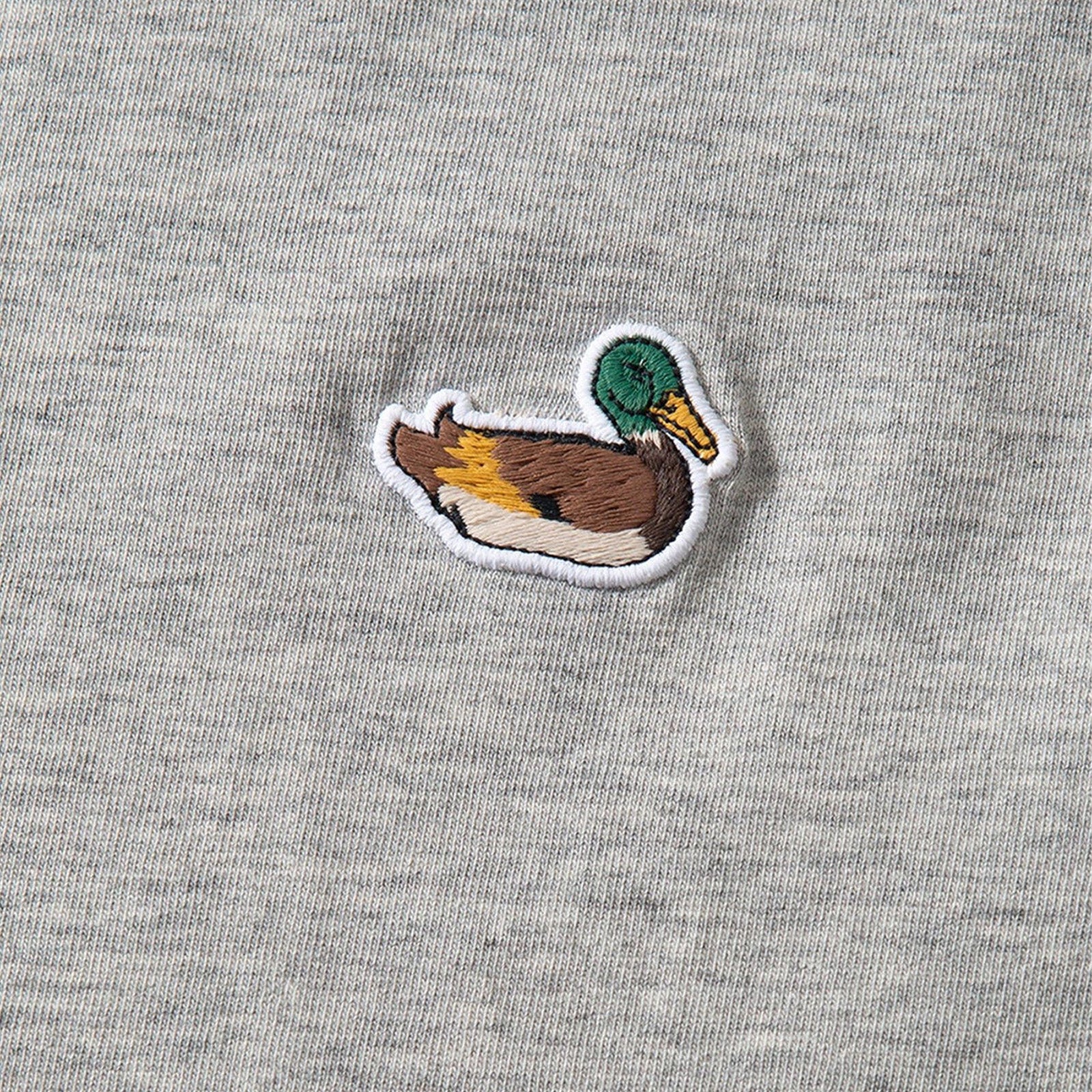 Duck Patch Tee NE plain grey melange - Image 2