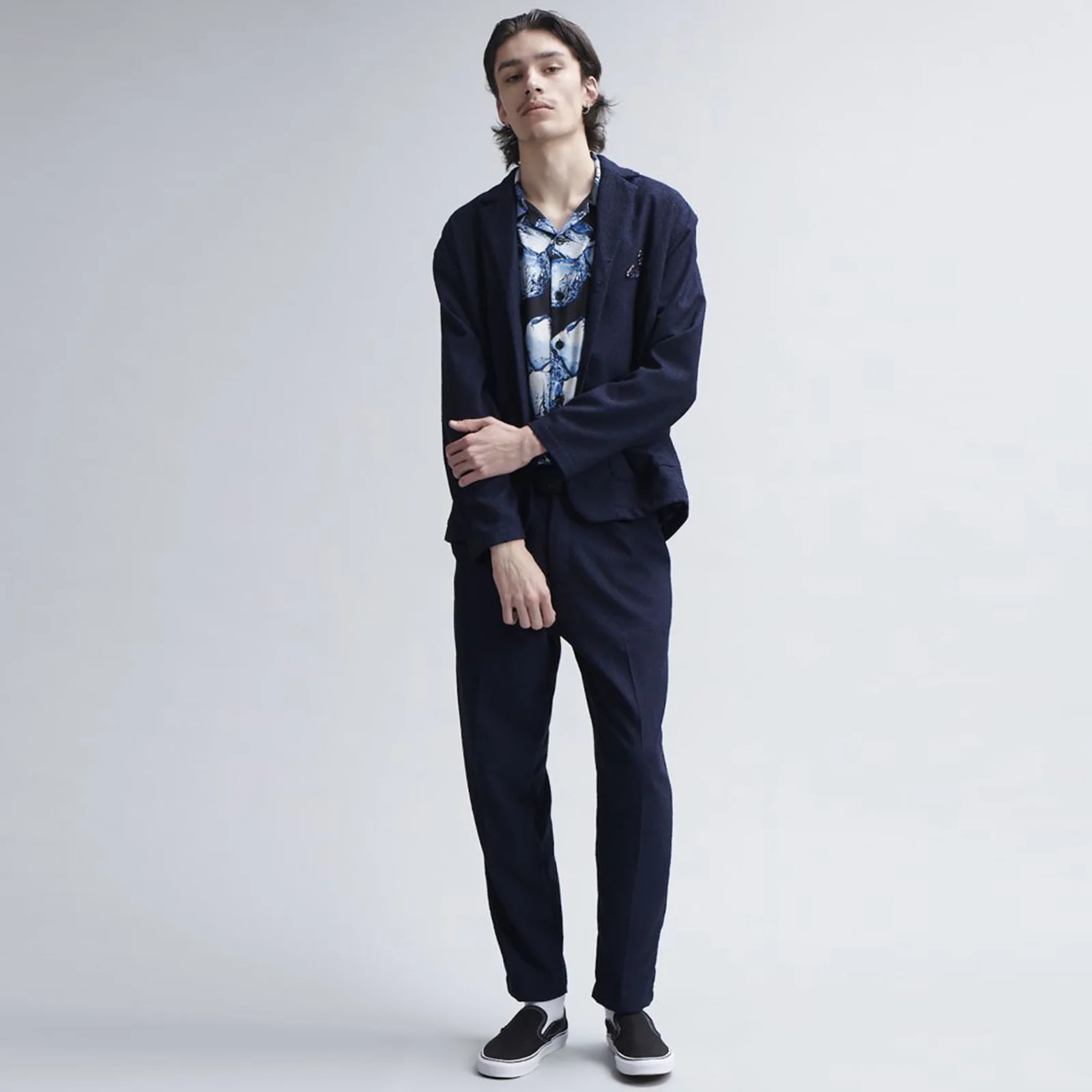 Edison Blazer Bouclé Cloth dark navy - Image 2