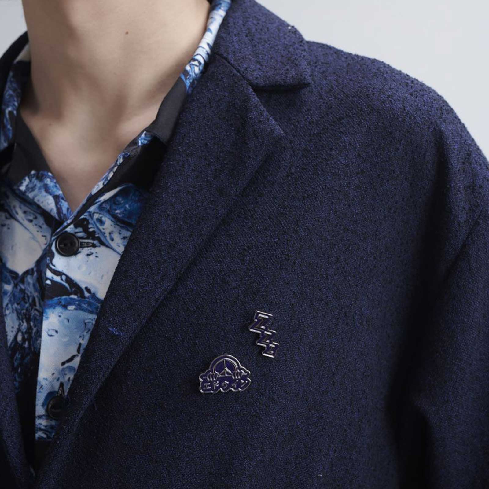 Edison Blazer Bouclé Cloth dark navy - Image 3