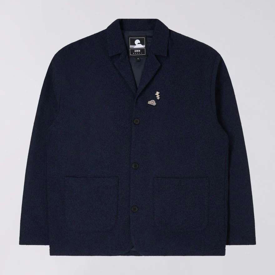 Edison Blazer Bouclé Cloth dark navy - Image 4