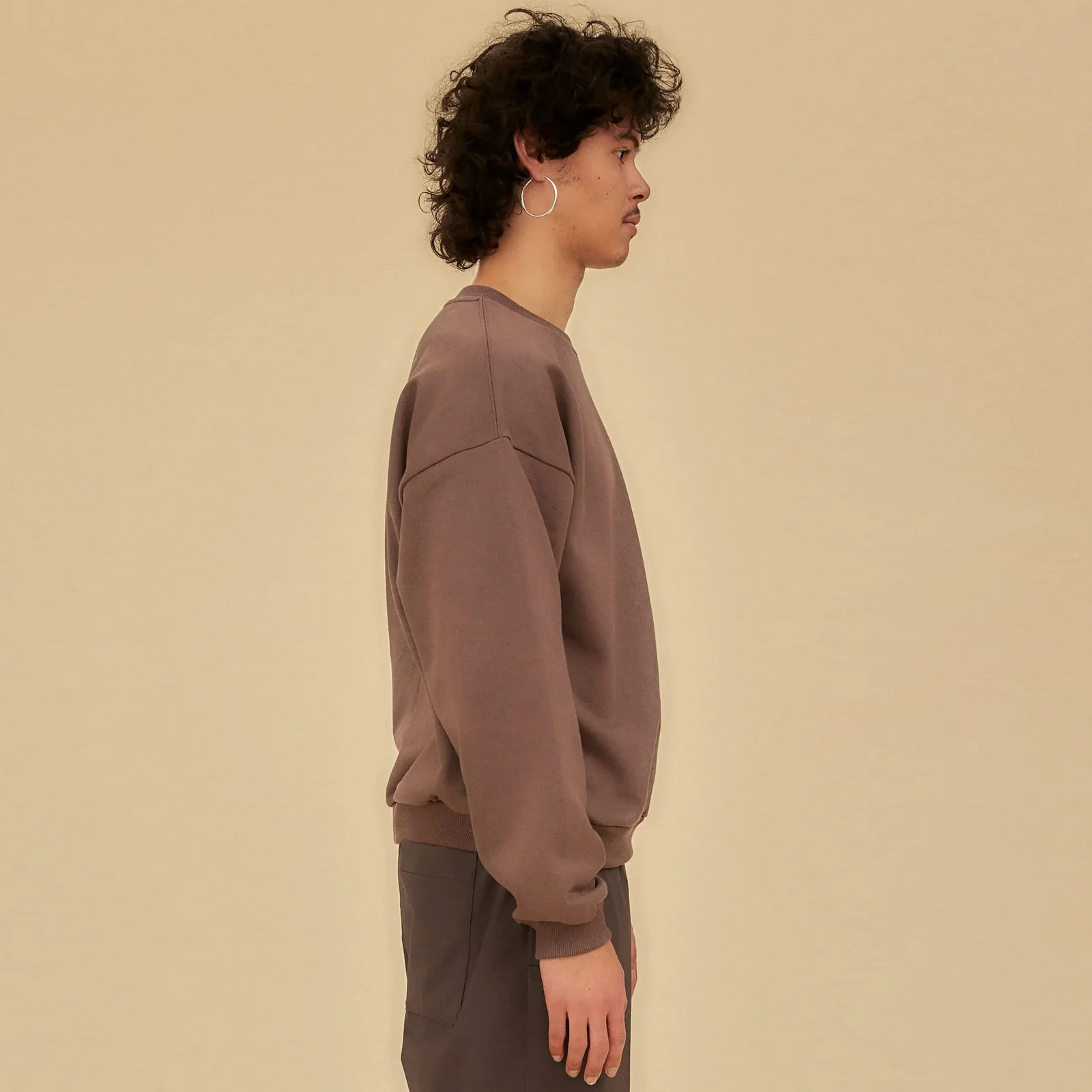 EDO Organic Crewneck smokey fig - Image 3