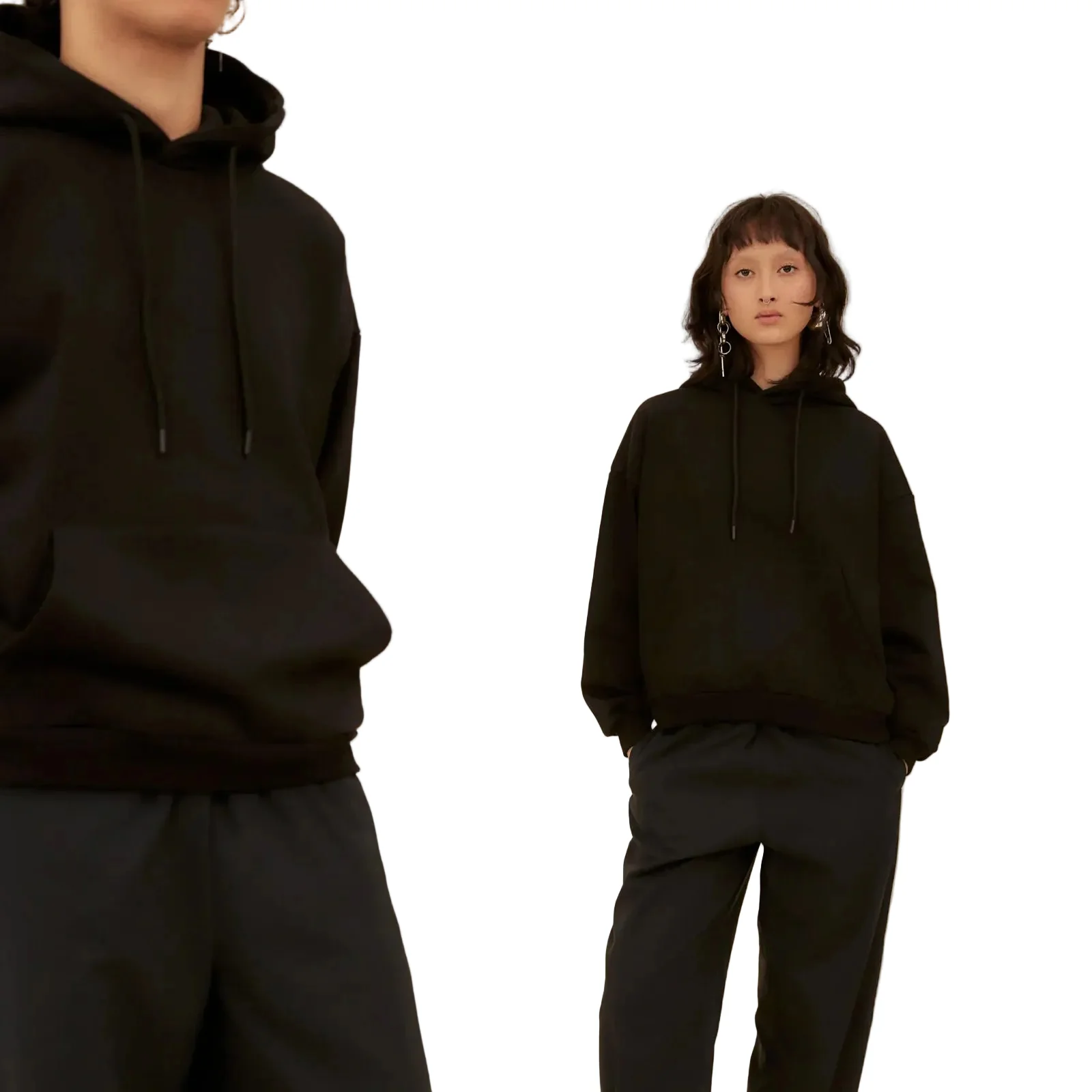 EDO Organic Hoodie black - Image 3
