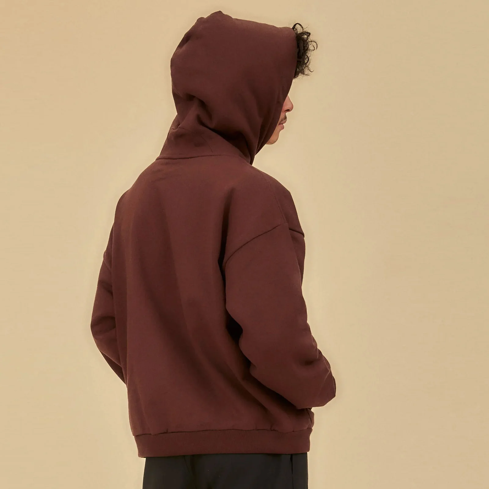 EDO Organic Hoodie plum wood - Image 3