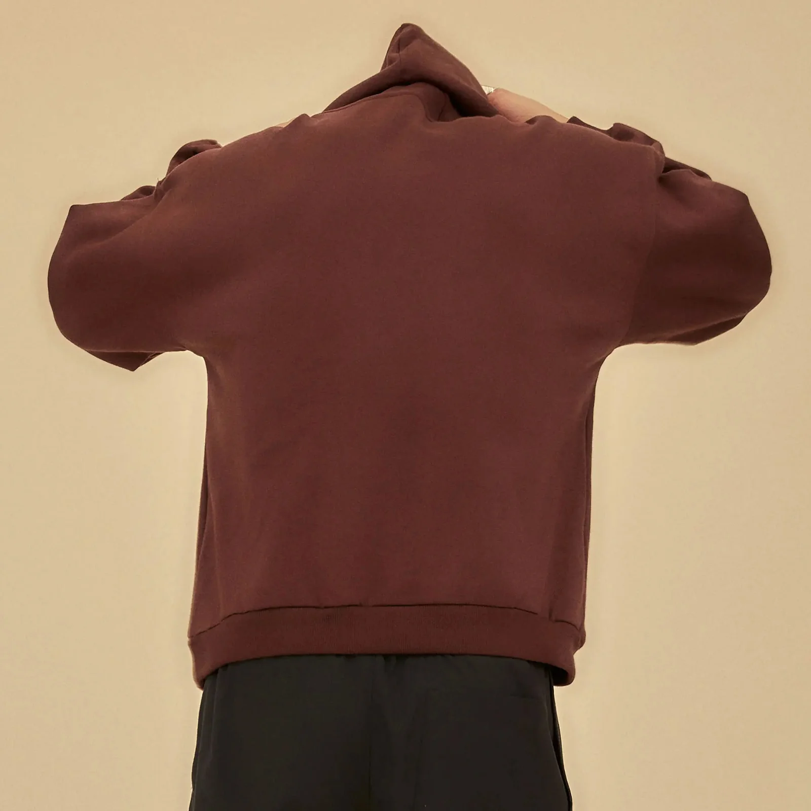 EDO Organic Hoodie plum wood - Image 4